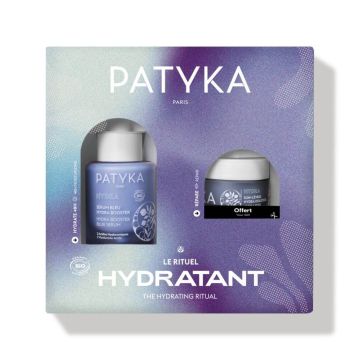 Patyka Hydra Booster Хидратиращ серум за лице 30 мл + Patyka Hydra Soft Хидратиращ балсам-маска за устни 2-в-1 10 г Комплект
