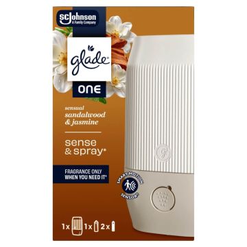 Glade One Sense & Spray Автоматичен ароматизатор за въздух Sensual Sandalwood & Jasmine 10 мл
