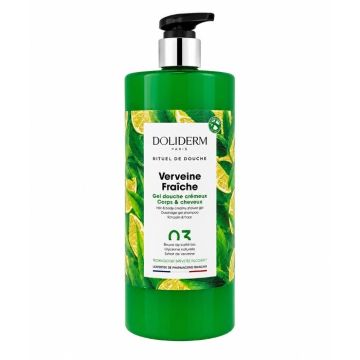 Doliderm Verveine Fraiche 03 Душ Гел 2в1 с масло от ший и върбинка 1 л