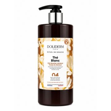 Doliderm The Blanc 04  Душ Гел 2в1 с масло от ший и чай 1 л