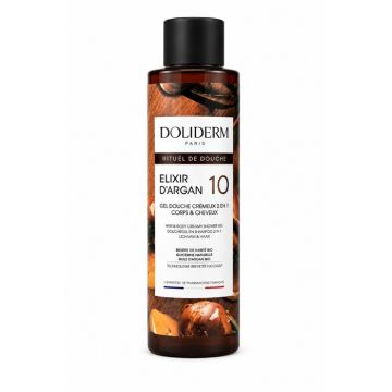 Doliderm Elixir D`Argan 10 Душ Гел 2в1 с масло от ший и арган 100 мл
