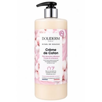 Doliderm Cotton Cream 07 Душ Гел 2в1 с масло от ший и памук 1 л
