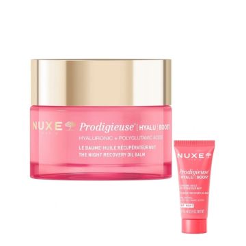 Nuxe Prodigieuse Hyalu Boost Олио-балсам за нощна грижа 50 мл + Олио-балсам за нощна грижа 15 мл Комплект