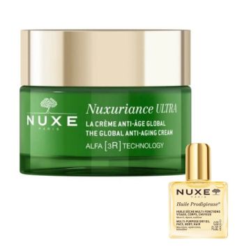 Nuxe Nuxuriance Ultra Противостареещ крем за лице с глобално действие 50 мл + Nuxe Huile Prodigieuse Мултифункционално сухо олио 10 мл Комплект