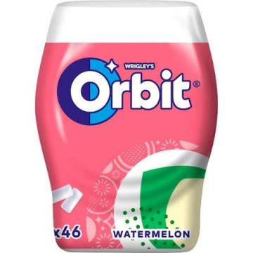 Orbit Watermelon Дъвки с вкус на диня без захар 64 g