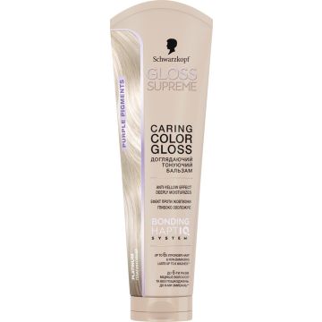 Schwarzkopf Gloss Supreme Тонер за коса Платинен 130 мл