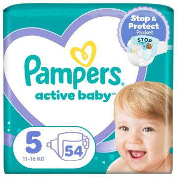 Пелени Pampers Active Baby Размер 5 х 54 бр