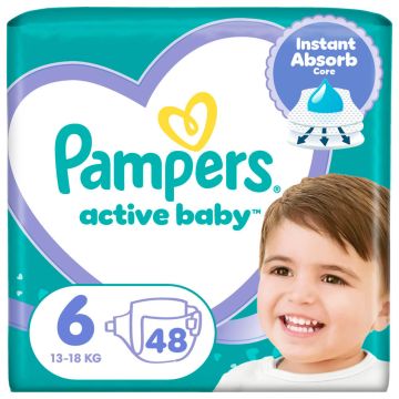 Пелени Pampers Active Baby Размер 6 х 48 бр