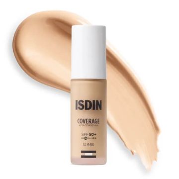 ISDIN Coverage Флуиден фон дьо тен SPF50+, Цвят 1.0 Pearl 30 г 