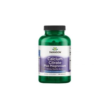 Swanson Calcium Citrate + Magnesium Калциeв цитрат + Магнезий х150 капсули