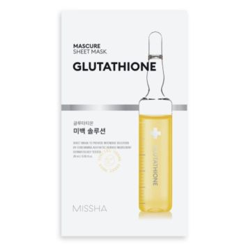 Missha Mascure Whitening Solution Избелваща шийт маска за лице с глутатион 1 бр