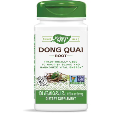 Nature's Way Dong Qual Root Корен от Китайска ангелика в подкрепа на женския организъм при менопауза 565 мг х100 V капсули 