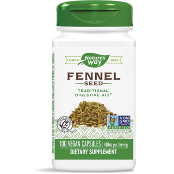 Nature's Way Fennel Seed Семена от копър при нарушения в храносмилането 480 мг х100 V капсули