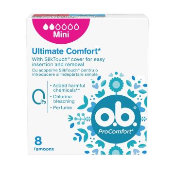 O.B. ProComfort Mini Ultimate Comfort Дамски тампони x8 бр