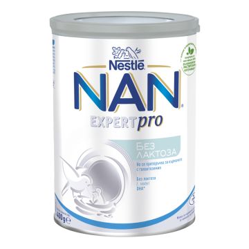 Nestle NAN Без лактоза Мляко за кърмачета 0+ 400 г