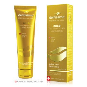 Dentissimo Gold Избелваща паста за зъби с колоидно злато 75 мл