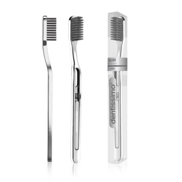 Dentissimo Четка за зъби с посребрена дръжка твърда