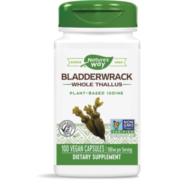 Nature's Way Bladderwrack Кафяви водорасли за здрава щитовидна жлеза 600 мг х100 V капсули