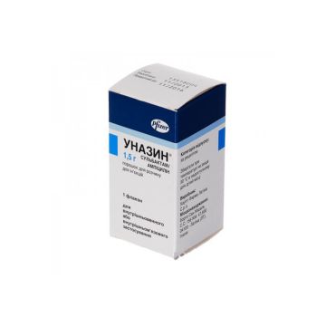 Уназин прах за инжекционен разтвор 1 г/0.5 г х 1 флакон Pfizer