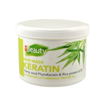MM Beauty Ревитализираща маска с кератин за увредена и химически третирана коса 500 мл