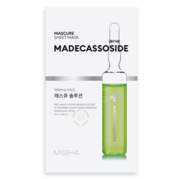 Missha Mascure Rescue Solution Успокояваща шийт маска за лице с мадекасозид 1 бр
