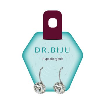 Dr. Biju Hypoallergenic Хипоалергенни обеци с висящи кръгли кристали DRP100C001