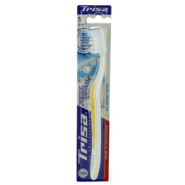 Trisa Pearl White Soft Избелваща четка за зъби