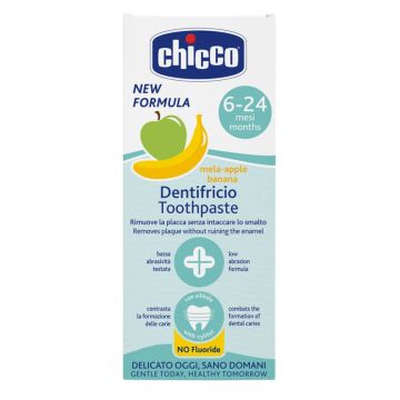 Chicco Паста за зъби ябълка и банан 6М+ 50 мл