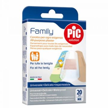 PIC Solution Family Mix Пластири Фемили микс  х20 бр Artsana Italia