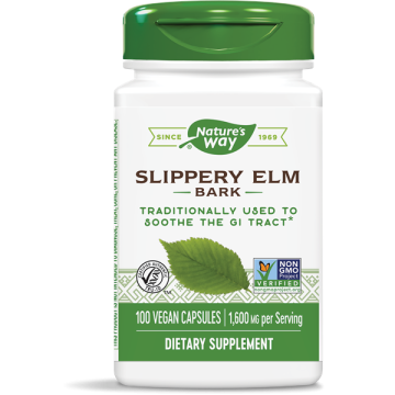 Nature's Way Slippery Elm Bark Кора от червен бряст при стомашно-чревни нарушения 400 мг х100 V капсули 