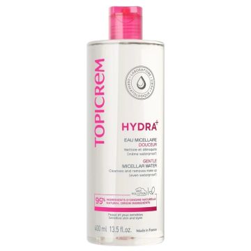 Topicrem Hydra+ Gentle Micellar Water Хидра+ почистващ мицеларен разтвор за чувствителна кожа 400 мл