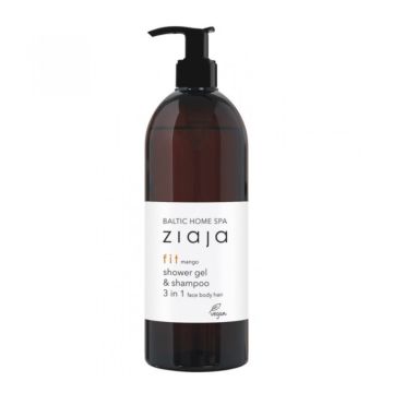 Ziaja Baltic Home Spa Fit Mango Душ гел и шампоан 3в1 за коса, тяло и лице 500 мл