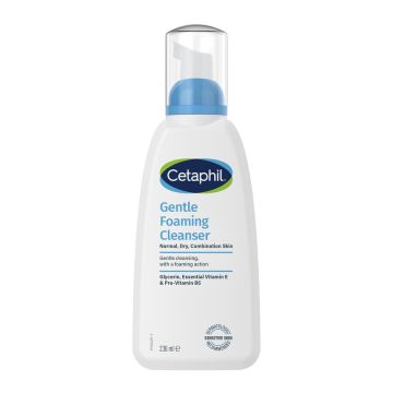 Cetaphil Нежна измивна пяна за лице за нормална, суха и комбинирана кожа 236 мл