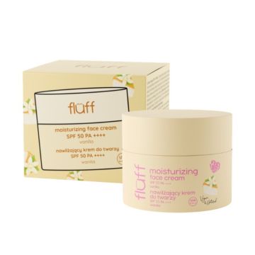 Fluff Хидратиращ крем за лице със SPF50 и аромат на ванилия 50 мл