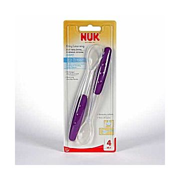 Nuk Silicone Spoons Learning Easy 2 лъжички силикон 4+М х 2 бр