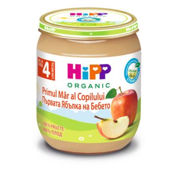 Hipp Био пюре ябълки 4М+ 125 г