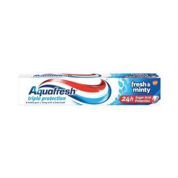 Aquafresh Triple Protection Fresh & Minty Паста за зъби синя 50 мл