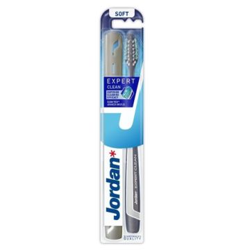 Jordan Expert Clean Четка за зъби антиплака Soft + кутийка