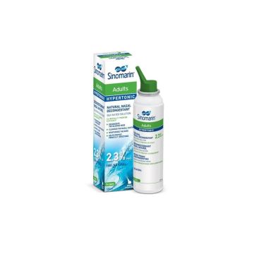 Sinomarin Adults Хипертоничен разтвор за възрастни c морска вода (2,3% NaCl) 125 мл