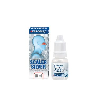 Scaler Silver Капки за нос със сребърна вода 10 мл Evromed