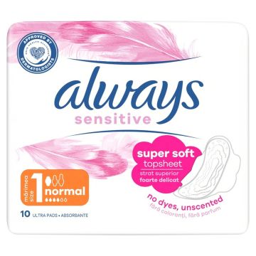 Always Sensitive Normal Дамски превръзки x 10 бр