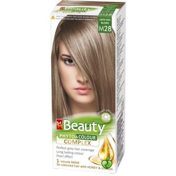 MM Beauty Phyto Colour Трайна фито боя за коса, М28 Светло пепеливо рус