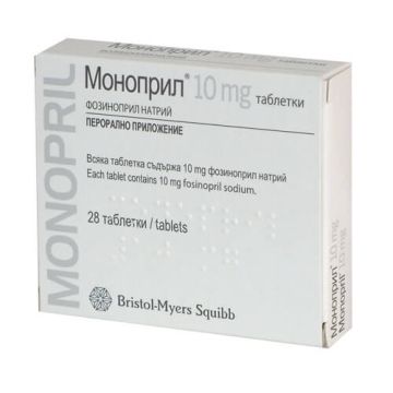 Моноприл 10 мг х 28 таблетки Bristol-Myers Squibb
