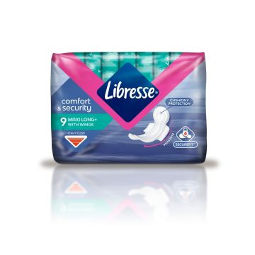 Libresse Maxi Long+ Дамски превръзки х 9 бр. 