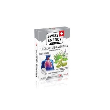 Swiss Energy Пастили с 20 билки, евкалипт и ментол х 12 бр.