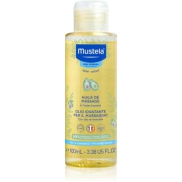 Mustela Овлажняващо масажно олио за бебета и деца 100 мл
