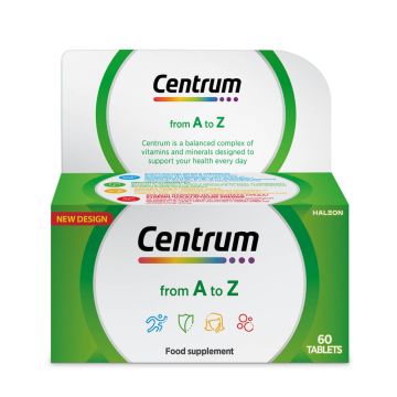 Centrum A-Z Витамини и минерали за възрастни х 60 таблетки Pfizer
