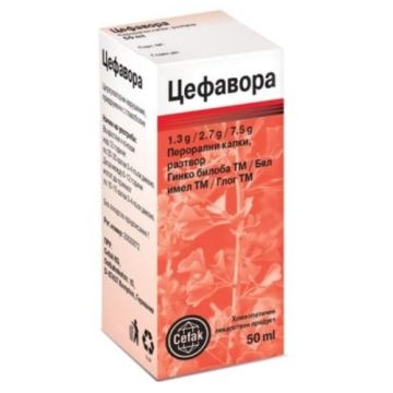 Цефавора за нормално мозъчно кръвообращение 50 мл Cefak
