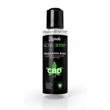 Здраве Acne Stop CBD Мицеларна вода за чувствителна и склонна към акне кожа 150 мл