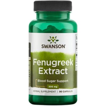 Swanson Fenugreek Extract Екстракт от Сминдух за нормални холестерол и кръвна захар х90 капсули